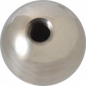 GIBRALTAR Ball Knob: Threaded Hole, 1-3/8'' Dia SSBK-044-G