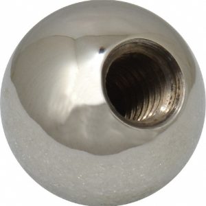 GIBRALTAR Ball Knob: Threaded Hole, 1'' Dia SSBK-056-G