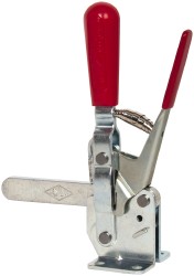 DE-STA-CO Manual Hold-Down Toggle Clamp: Vertical, 750.00 lb Capacity, Solid Bar, Flanged Base 210-SR