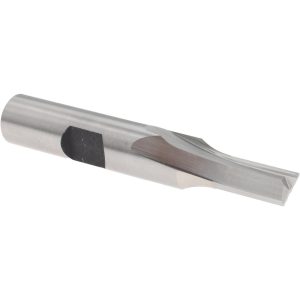 HERTEL 1/4" Diam, 1/2" LOC, 2 Flute High Speed Steel Keyway End Mill GG99915660
