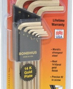 BONDHUS 9 Piece L-Key Ball End Hex Key Set 38099
