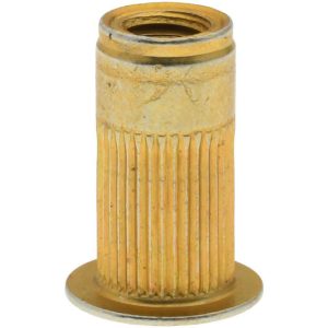ADVANCE COMPONENTS INC #10-32, 0.296 Insert Diam, 0.585" OAL, Knurled Body Open End Threaded Insert ALS4T-1032-225