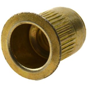 ADVANCE COMPONENTS INC 5/16-18, 0.53 Insert Diam, 0.69" OAL, Knurled Body Open End Threaded Insert ALS4T-518-150