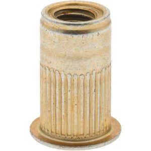 ADVANCE COMPONENTS INC M6x1.00, 9.91mm Insert Diam, 17.27mm OAL, Knurled Body Open End Threaded Insert ALS4T-610-6.6