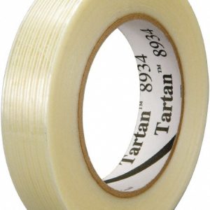 3M Packing Tape: 3/4" Wide, Clear, Rubber Adhesive 7000028886