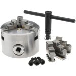 VALUE COLLECTION Manual Lathe Chuck: 3-5/32", 3 Jaws, Self-Centering 429-3003
