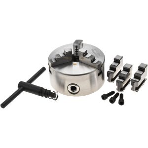 VALUE COLLECTION Manual Lathe Chuck: 5", 3 Jaws, Self-Centering 429-3005