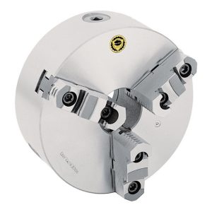 BISON Manual Lathe Chuck: 12-1/2" Dia, 3 Jaws, Self-Centering 7-800-1200