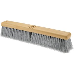 PRO-SOURCE Push Broom: 18" Wide, Polypropylene Bristle SA18