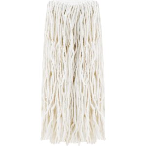 PRO-SOURCE Wet Mop Cut: Clamp Jaw, Large, White Mop, Rayon 08625436