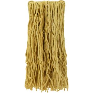 PRO-SOURCE Wet Mop Cut: Clamp Jaw, Large, Yellow Mop, Blended Fiber 08625451