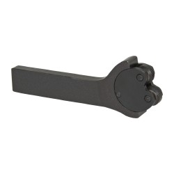 GROZ Neutral Cut, Diagonal, 3/8" Wide 7/8" High x 5-1/2" Long Rectangle Shank, Pivot-Head Bump Knurlers KT/2-3