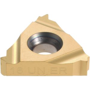 CARMEX Laydown Threading Insert: 16 ER 16UN P25C/GOLD, Carbide 3/8EXRH16UNP2