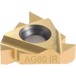 CARMEX Laydown Threading Insert: 16 IR AG60 MXC/GOLD, Carbide 3/8INRHAG60MXC