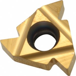 CARMEX Laydown Threading Insert: 22 ER N60 P25C/GOLD, Carbide 1/2EXRHN60P25C