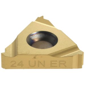 CARMEX Laydown Threading Insert: 16 ER 24UN MXC/GOLD, Carbide 16ER24UNMXC/G