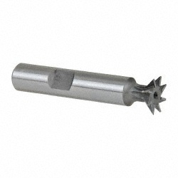 KEO Dovetail Cutter: 45 &deg;, 1/2" Cut Dia, 1/8" Cut Width, High Speed Steel 929-000-005