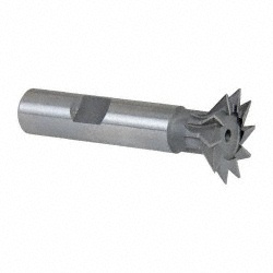 KEO Dovetail Cutter: 45 &deg;, 1" Cut Dia, 1/4" Cut Width, High Speed Steel 929-000-078