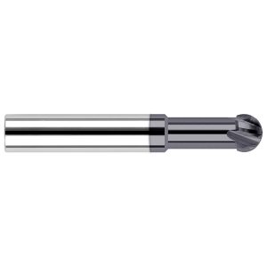 HARVEY TOOL Undercutting End Mill: 1/8" Dia, 4 Flute, 0.0625" Radius, Solid Carbide 833808-C3