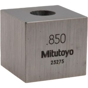 MITUTOYO Square Steel Gage Block: 0.85", Grade 0 614218-531