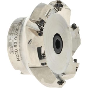SECO 3.15" Cut Diam, 1" Arbor Hole, 0.18" Max Depth of Cut, 45&deg; Indexable Chamfer & Angle Face Mill 02422257