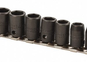 PROTO Socket Set: Impact Standard, 11 Pc, 3/8" Drive, 7.00 to 17.00 mm J72202