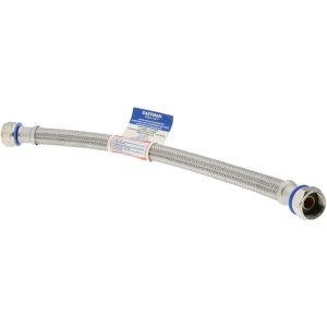VALUE COLLECTION 3/4" FIP Inlet, 3/4" FIP Outlet, Stainless Steel Water Heater Supply Line 48251