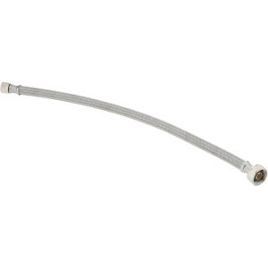 VALUE COLLECTION 3/8" Compression Inlet, 1/2" FIP Outlet, Stainless Steel Lavatory/Sink Supply Line 48004