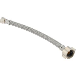 VALUE COLLECTION 3/8" Compression Inlet, 7/8" Ballcock Outlet, Stainless Steel Closet Supply Line 48087