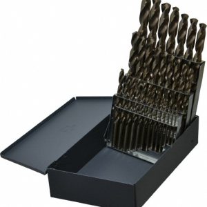 CLEVELAND Drill Bit Set: Jobber Length Drill Bits, 29 Pc, 135 &deg;, Cobalt C70365