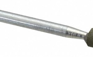 CRATEX 3/16" Max Diam x 1/2" Thick, Shape Code W154, Rubberized Point 75426