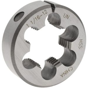 VALUE COLLECTION Round Die: 1-1/16-12, 2" OD, High Speed Steel 315-1353