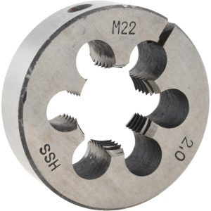VALUE COLLECTION Round Die: M22x2, 2" OD, High Speed Steel 314-1834