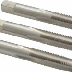 VALUE COLLECTION Tap Set: Metric Fine, 4 Flute, High Speed Steel, Bright Finish JY9036328