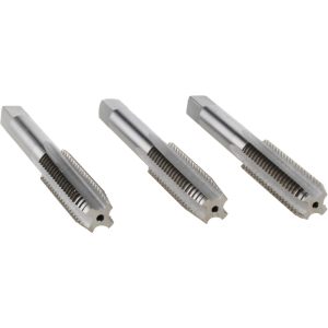 VALUE COLLECTION Tap Set: Metric Coarse, 4 Flute, High Speed Steel, Bright Finish JY9036401