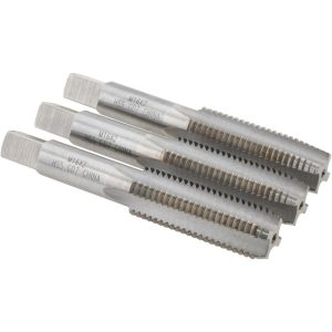 VALUE COLLECTION Tap Set: Metric Coarse, 4 Flute, High Speed Steel, Bright Finish JY9036427