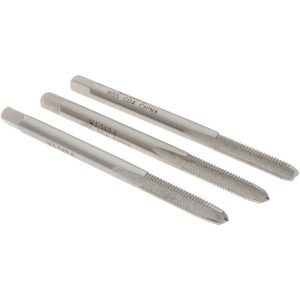 VALUE COLLECTION Tap Set: Metric Coarse, 3 Flute, High Speed Steel, Bright Finish JY9036492
