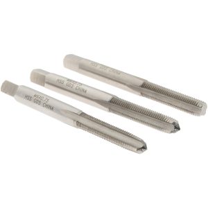 VALUE COLLECTION Tap Set: Metric Fine, 4 Flute, High Speed Steel, Bright Finish JY9036559