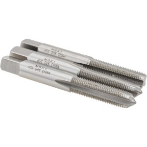 VALUE COLLECTION Tap Set: Metric Fine, 4 Flute, High Speed Steel, Bright Finish JY9036591