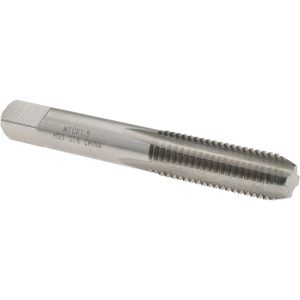 VALUE COLLECTION Straight Flute Tap: M10x1.5 Metric Fine, 4 Flute, Bottoming Chamfer, 6H Class of Fit, High-Speed Steel, Bright/Uncoated Finish JY9036633