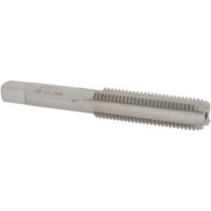 VALUE COLLECTION Straight Flute Tap: M12x1.5 Metric Fine, 4 Flute, Bottoming Chamfer, High-Speed Steel, Bright/Uncoated Finish JY9036658