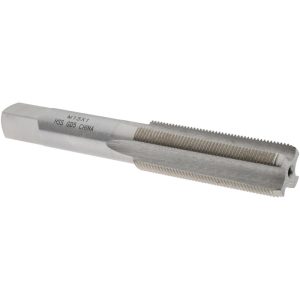 VALUE COLLECTION Straight Flute Tap: M15x1 Metric Fine, 4 Flute, Bottoming Chamfer, 6H Class of Fit, High-Speed Steel, Bright/Uncoated Finish JY9036716