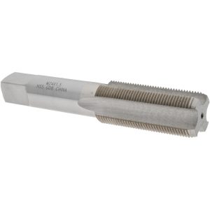 VALUE COLLECTION Straight Flute Tap: M24x1.5 Metric Fine, 4 Flute, Bottoming Chamfer, 6H Class of Fit, High-Speed Steel, Bright/Uncoated Finish JY9036864