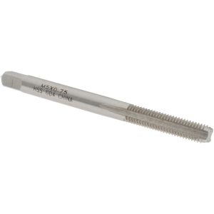 VALUE COLLECTION Straight Flute Tap: M5x0.75 Metric Fine, 4 Flute, Bottoming Chamfer, 6H Class of Fit, High-Speed Steel, Bright/Uncoated Finish JY9037136