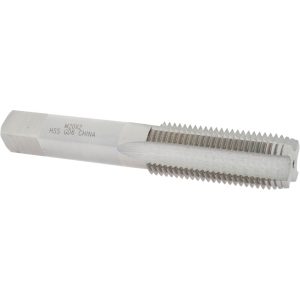 VALUE COLLECTION Straight Flute Tap: M20x2 Metric Fine, 4 Flute, Plug Chamfer, High-Speed Steel, Bright/Uncoated Finish JY9037235