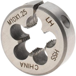 VALUE COLLECTION Round Die: M10x1.25, 1" OD, High Speed Steel 314-4654
