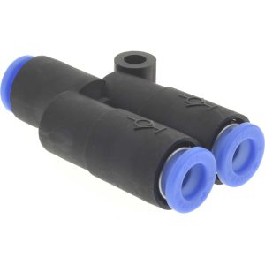 SMC PNEUMATICS Push-to-Connect Push-to-Connect x Push-to-Connect Fitting: Union Y KCU06-00