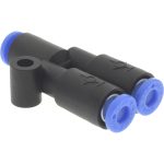 SMC PNEUMATICS Push-to-Connect Push-to-Connect x Push-to-Connect Fitting: Union Y KCU04-00