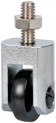 MITUTOYO Drop Indicator Roller Contact Points: #4-48 Thread, 0.3937" Dia, 0.5906" Point Length, Stainless Steel 901991