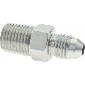 PARKER Steel Flared Tube Connector: 1/4" OD, 37 deg Flared Angle 4-4 FTX-S